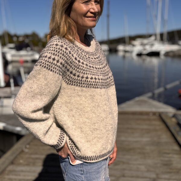 FREJA tröja vit - mönster & garn - Bild 4