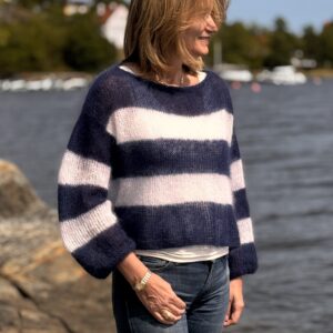 LILLY tröja randig - mönster & garn