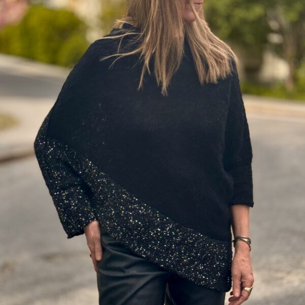 BLING ponchotröja Knocks Design- mönster & garn - Bild 2