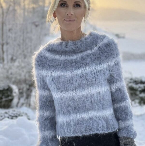 MIMMI tröja i mohair & ull - stickpaket - Bild 5