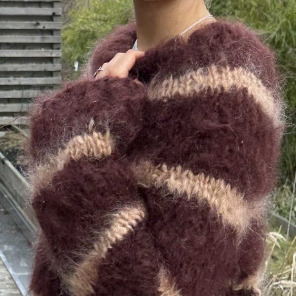 MIMMI tröja i mohair & ull - stickpaket - Bild 4