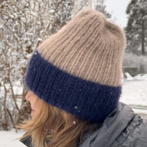 LUNA Mössa - Cashmere - Stickpaket