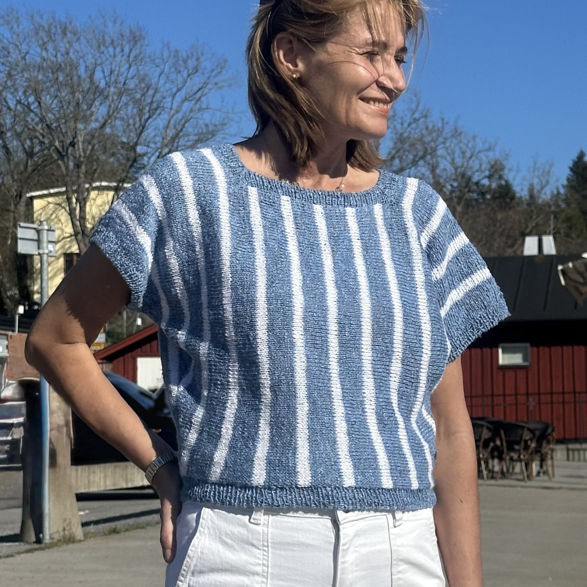 MONICA Topp - Lin Bomull - Stickpaket - Bild 4