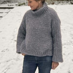 DIXIE Tröja - Bouclé Mohairsilke - Stickpaket