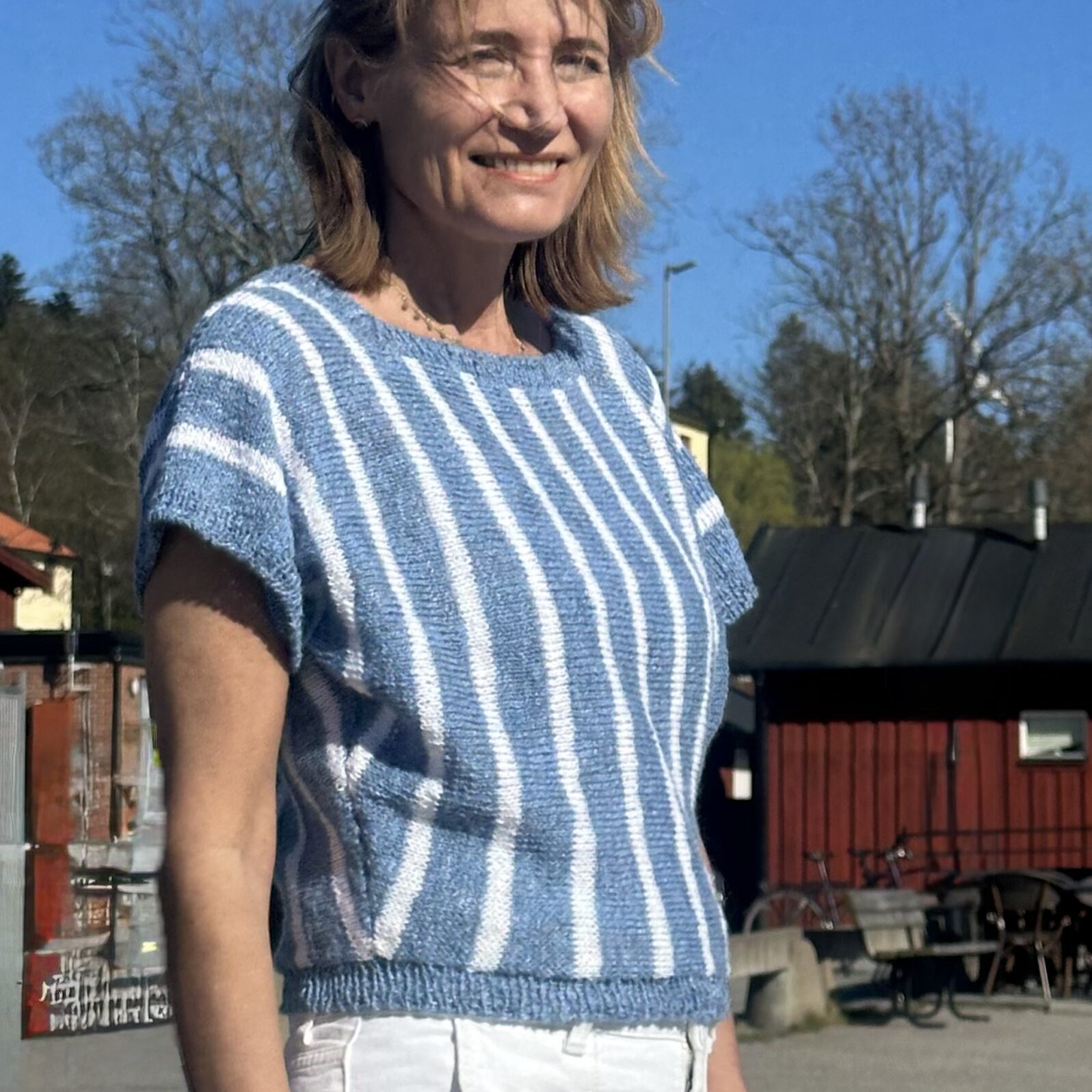 MONICA Topp - Lin Bomull - Stickpaket - Bild 3