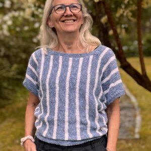 MONICA Topp - Lin Bomull - Stickpaket